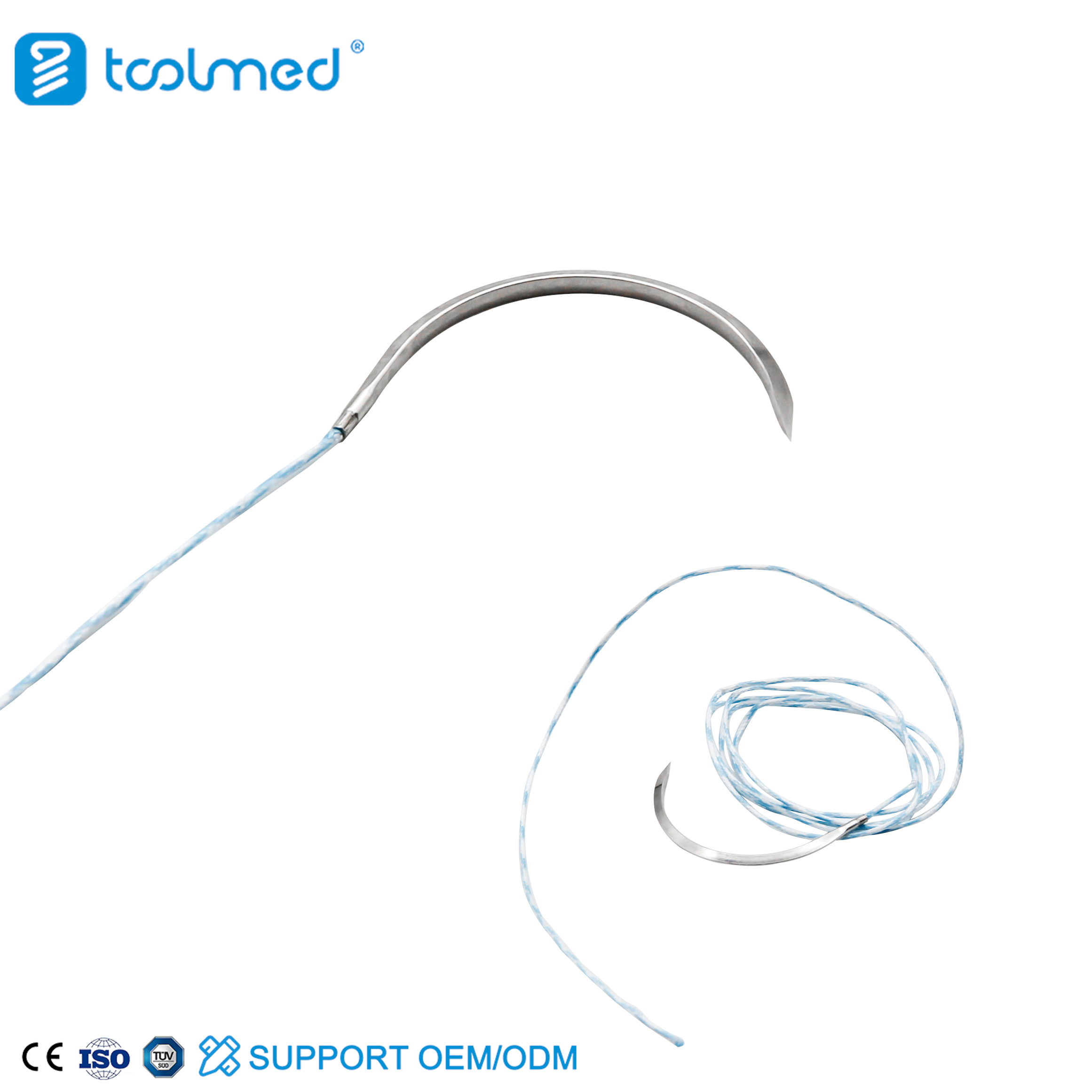 Non-Absorbable Surgical Suture with Needle