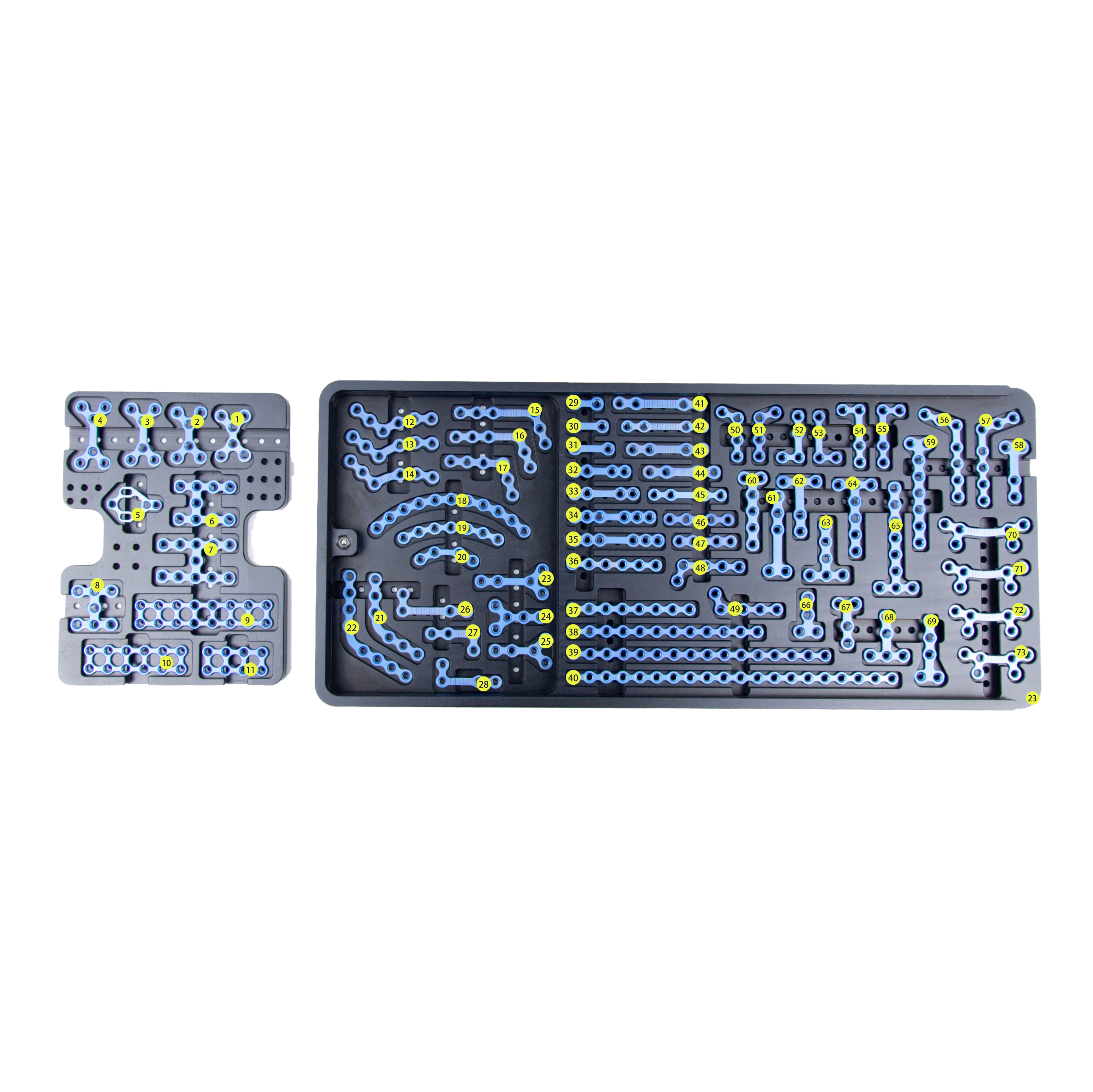 Juego de instrumentos para placas maxilofaciales 1.5/2.0