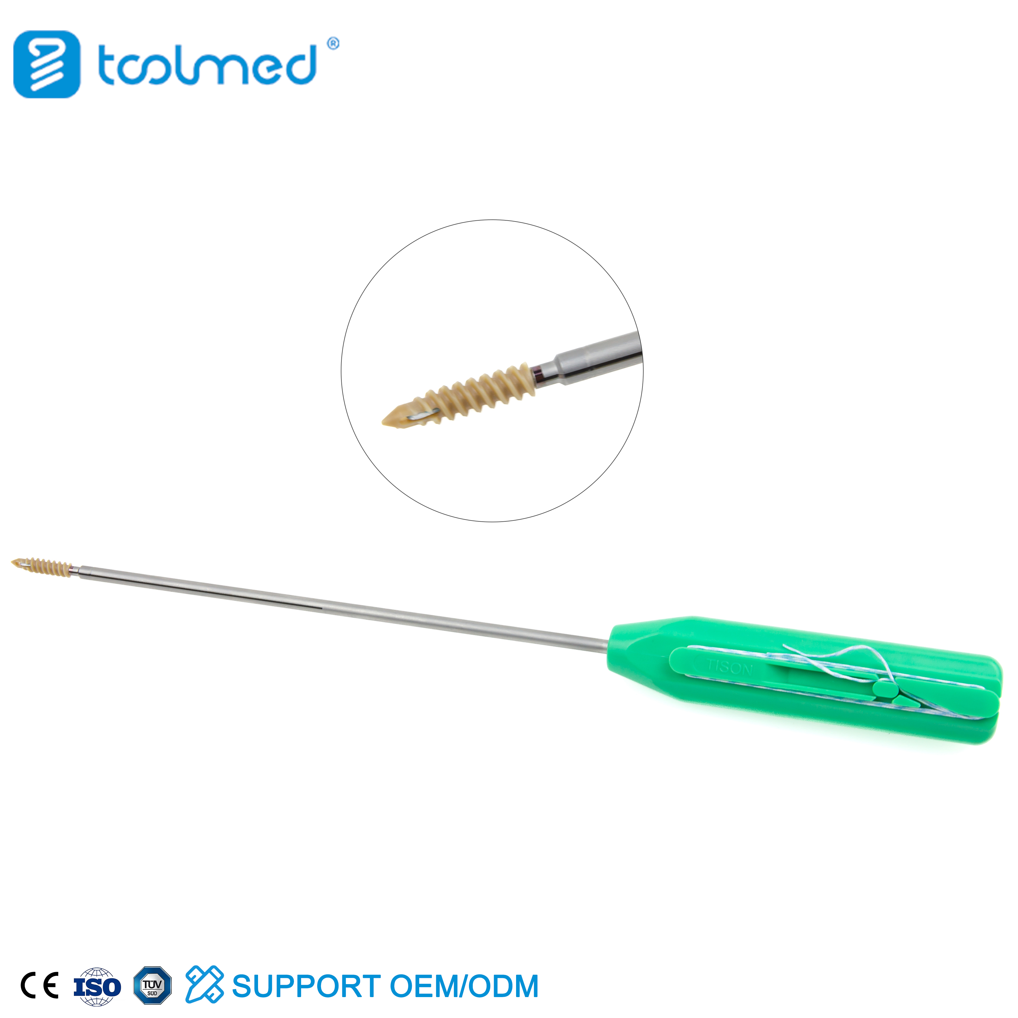 Knotted Titanium Suture Anchor(without no seams nor needle work)