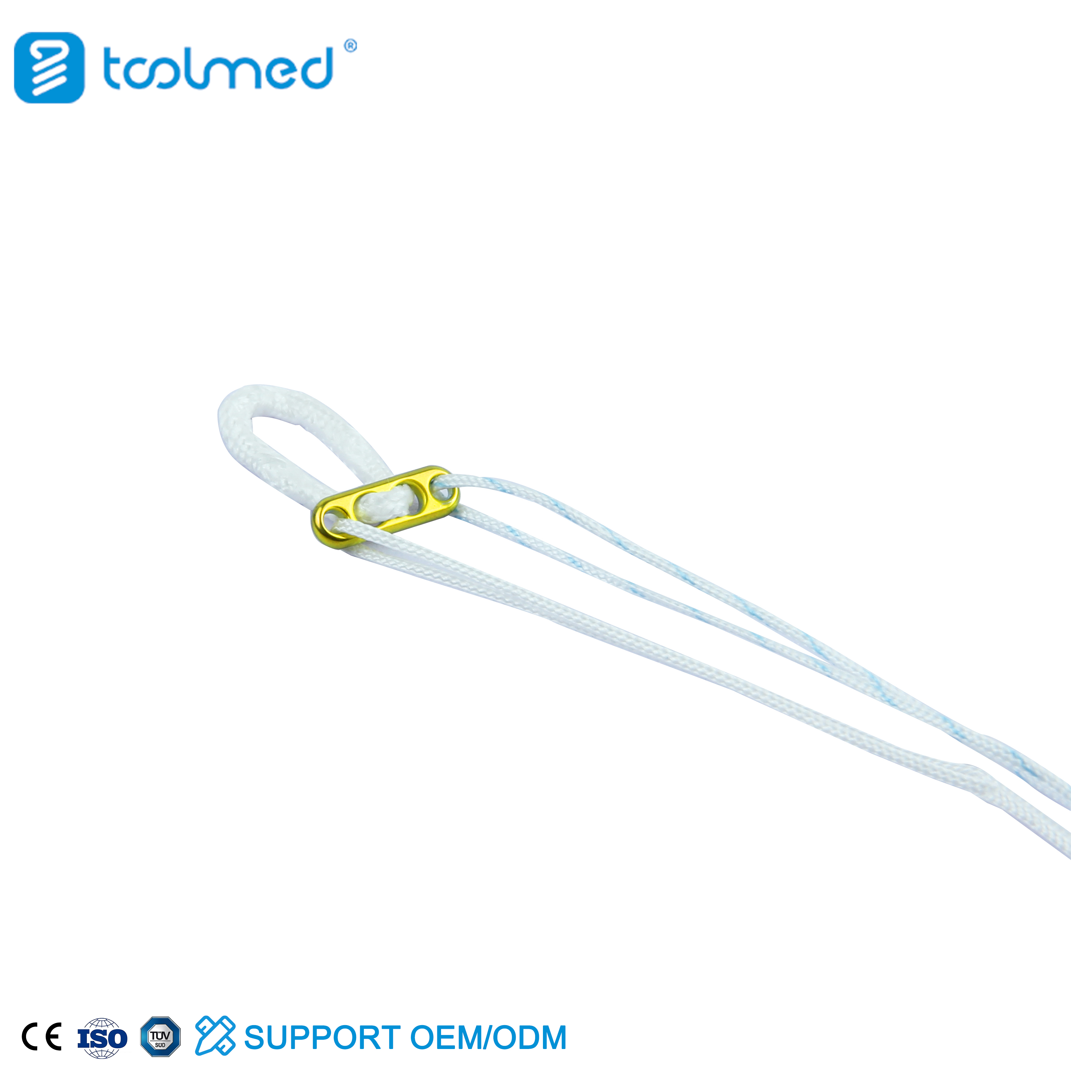 Fixed Loop Suture Button Double