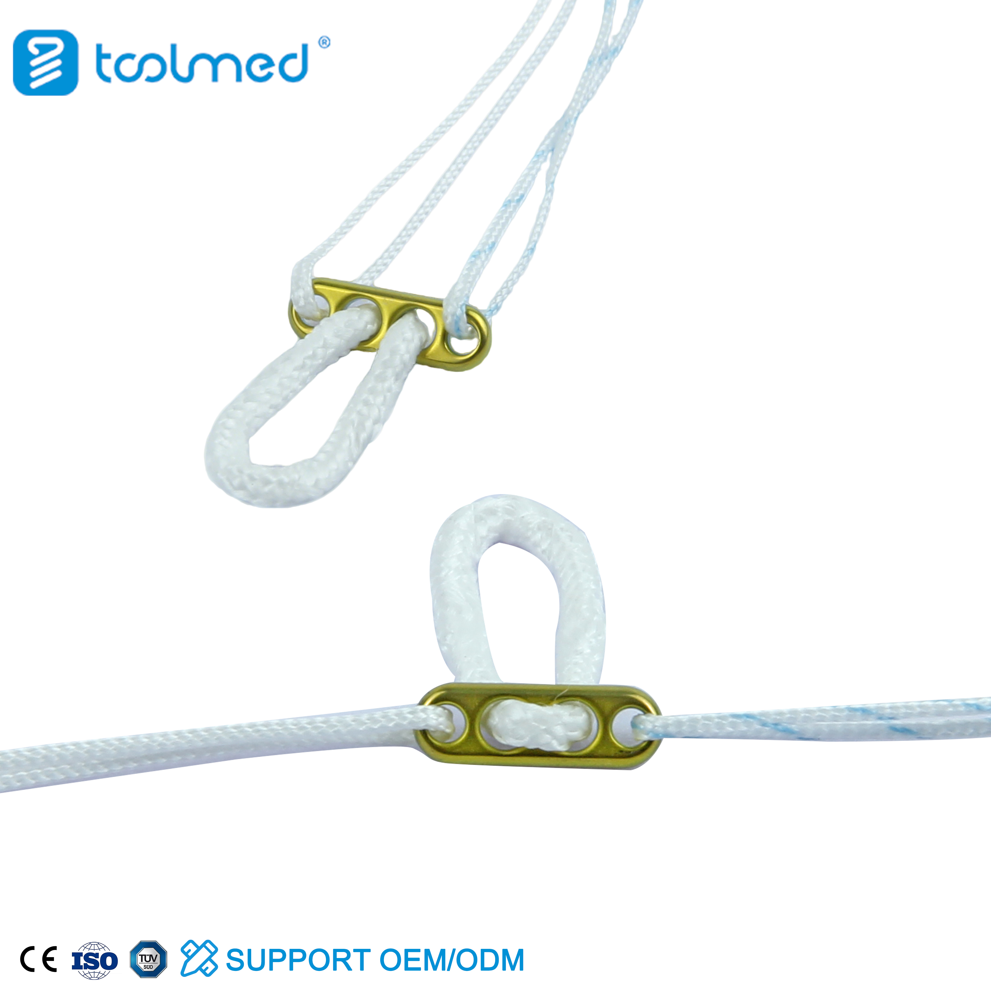 Fixed Loop Suture Button Double