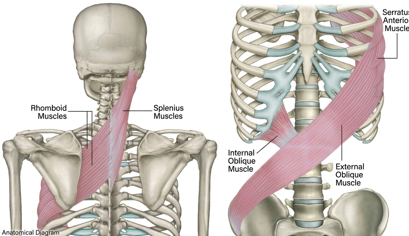 rotational fascial chain imbalance