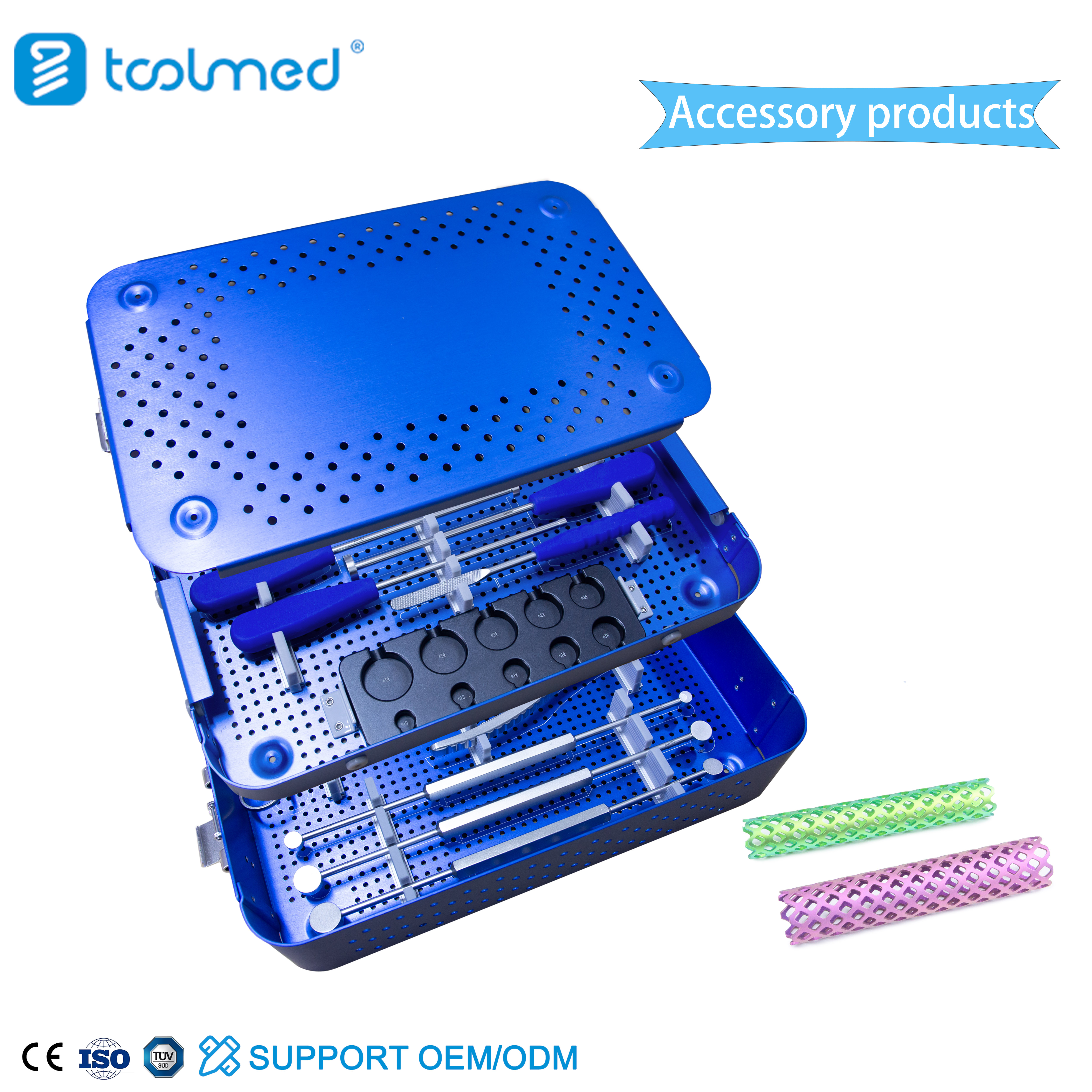 Titanium Mesh Cage Instrument Set