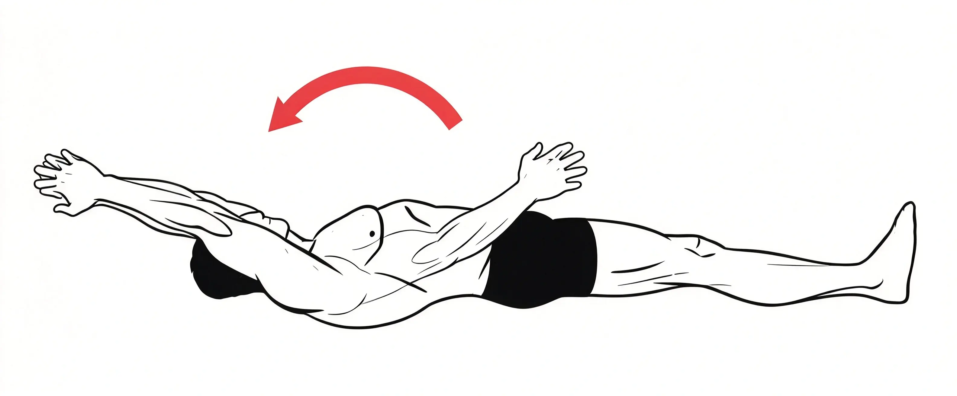 Supine shoulder flexion
