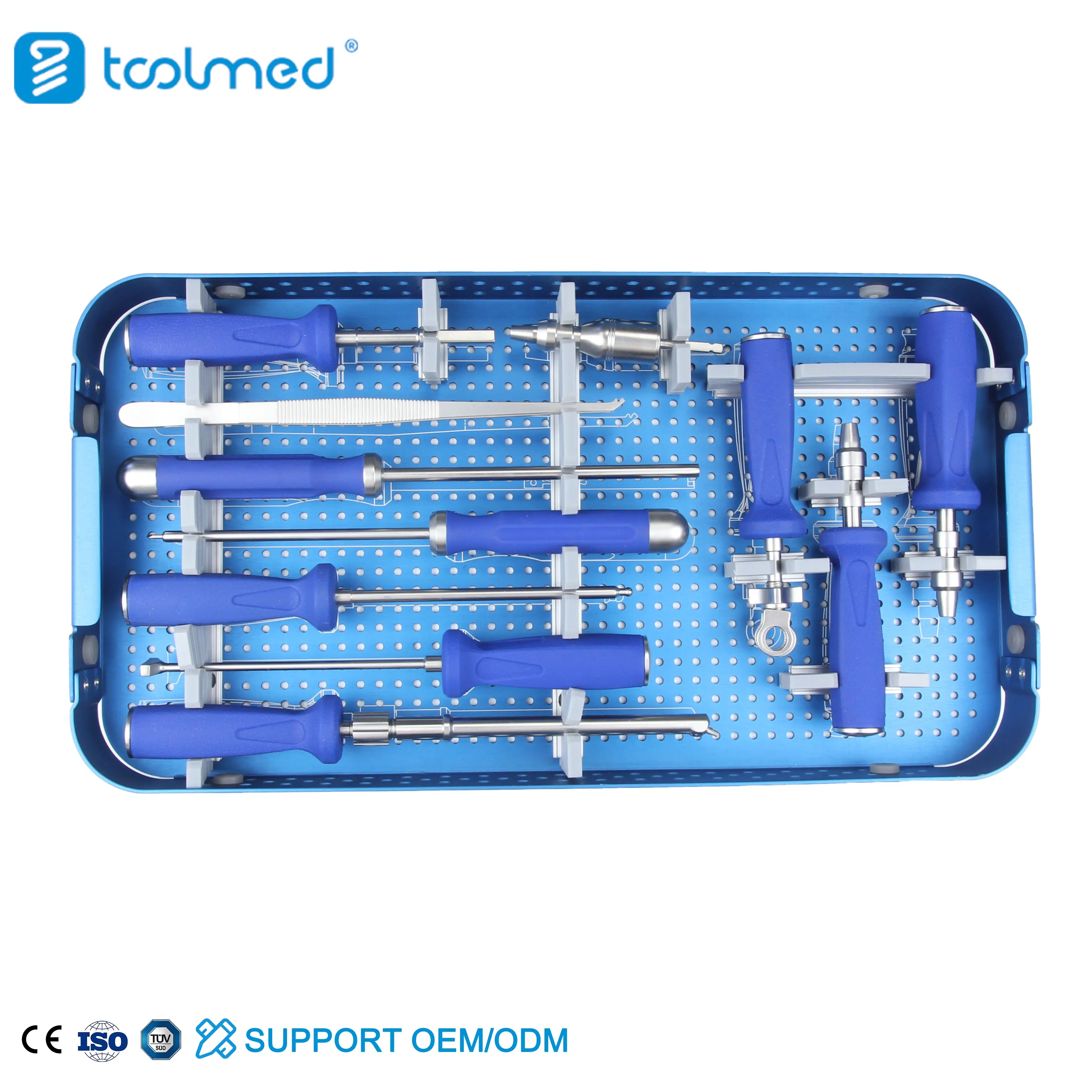 Cervical Peek Cage With 4 Locking Screw Instrument Set
