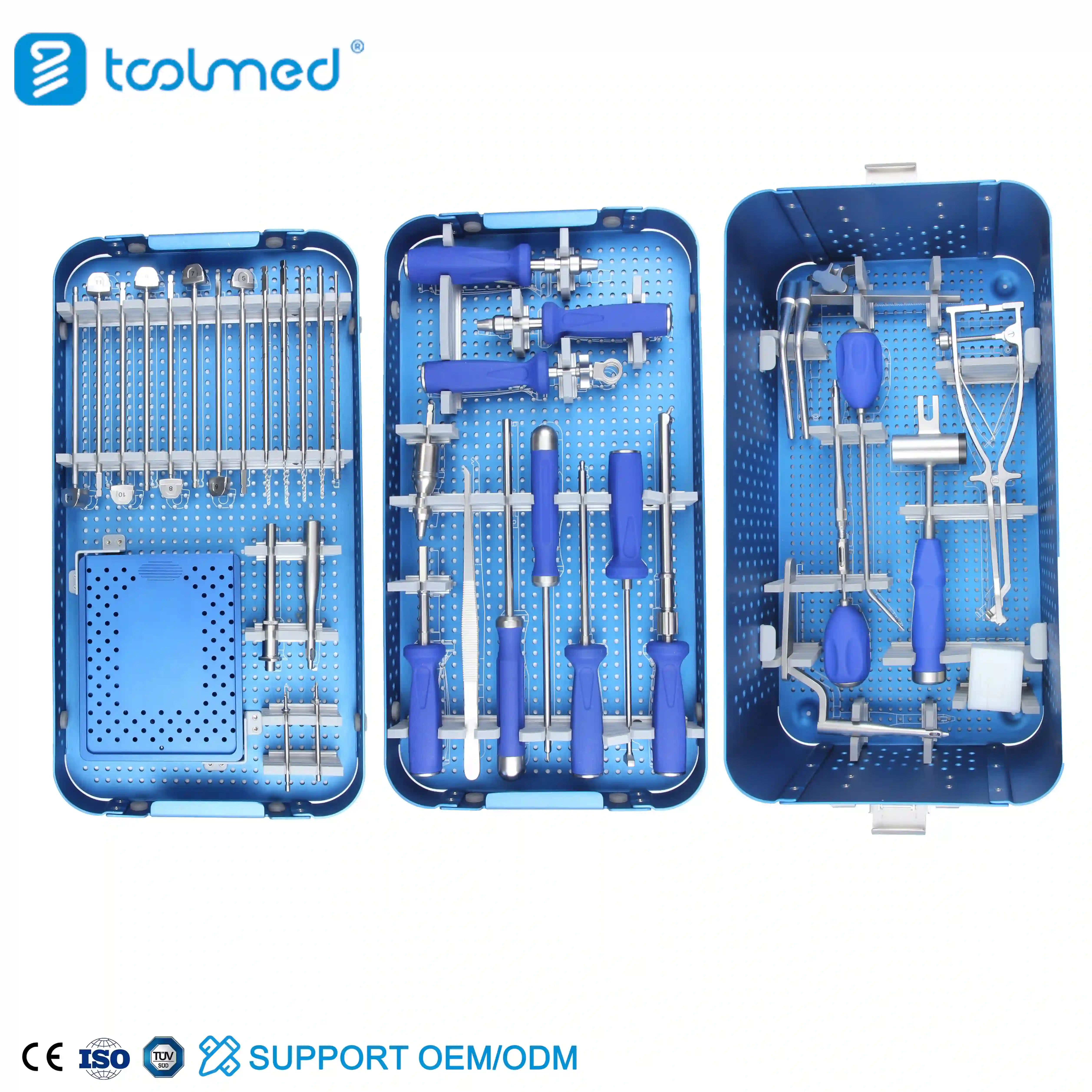 Cervical Peek Cage With 4 Locking Screw Instrument Set