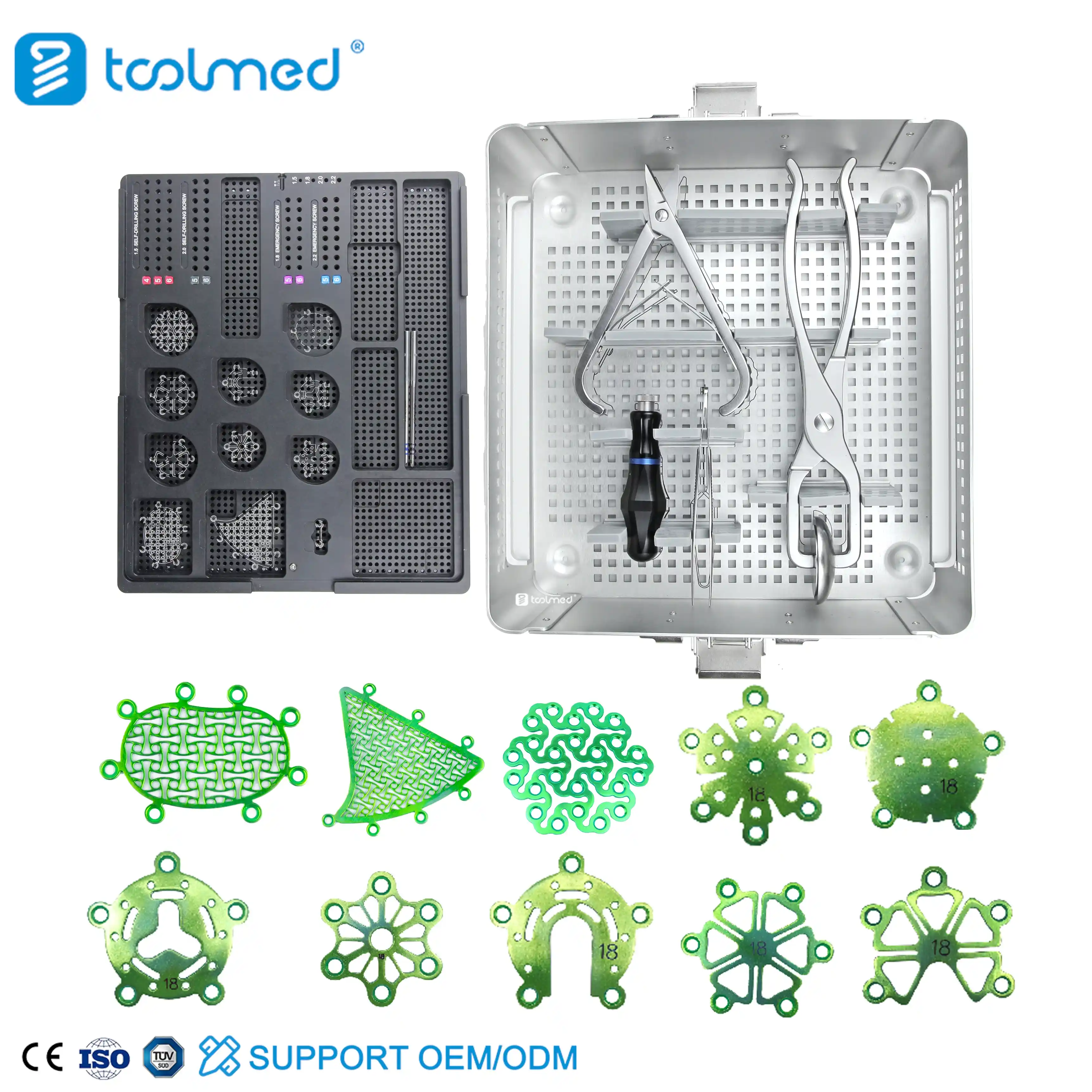 Cranial Plate & TitaniumMesh Instrument Set