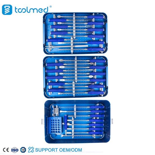 PLIF PEEK Lumbar Cage & Titanium Lumbar Cage Instrument Set