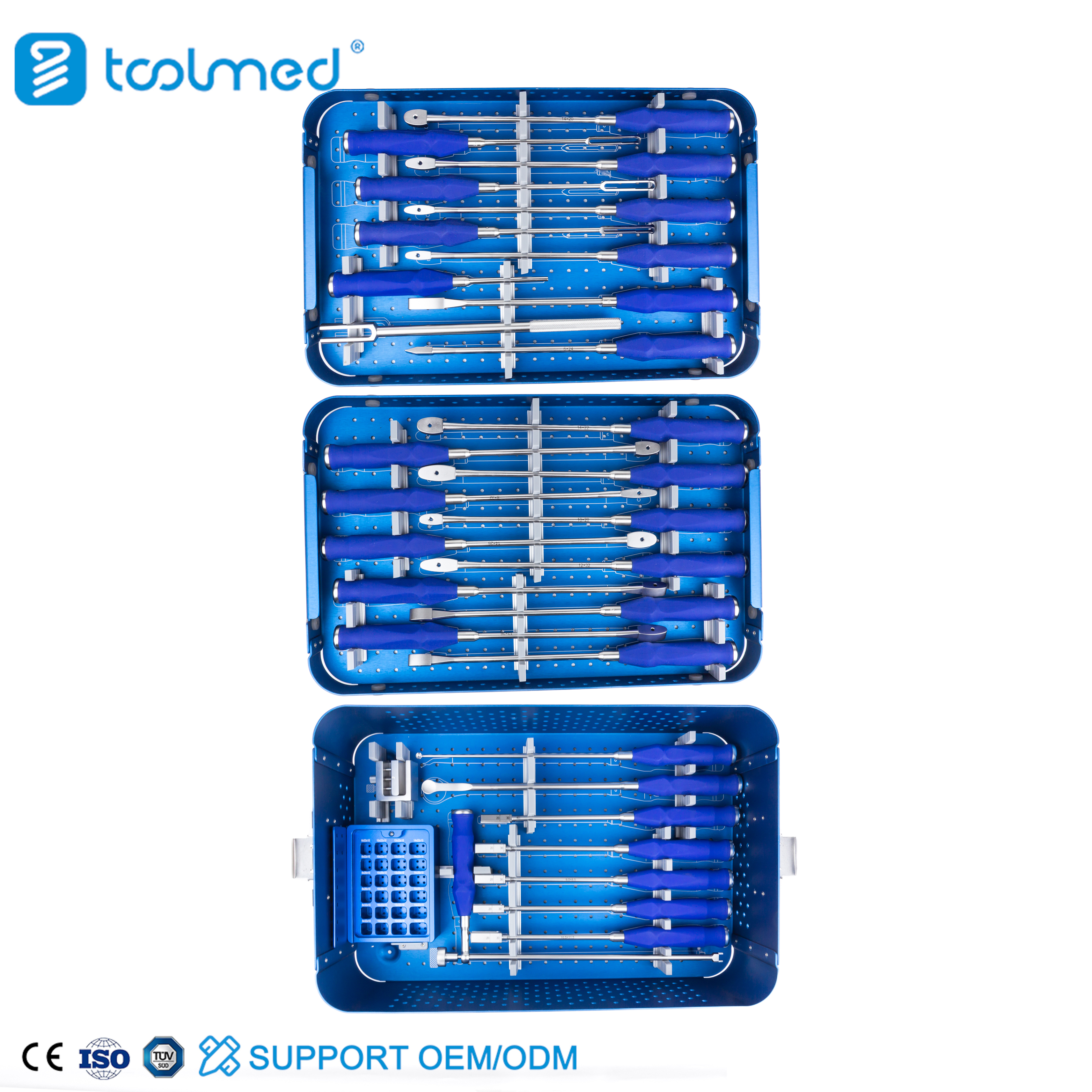 PLIF PEEK Lumbar Cage & Titanium Lumbar Cage Instrument Set