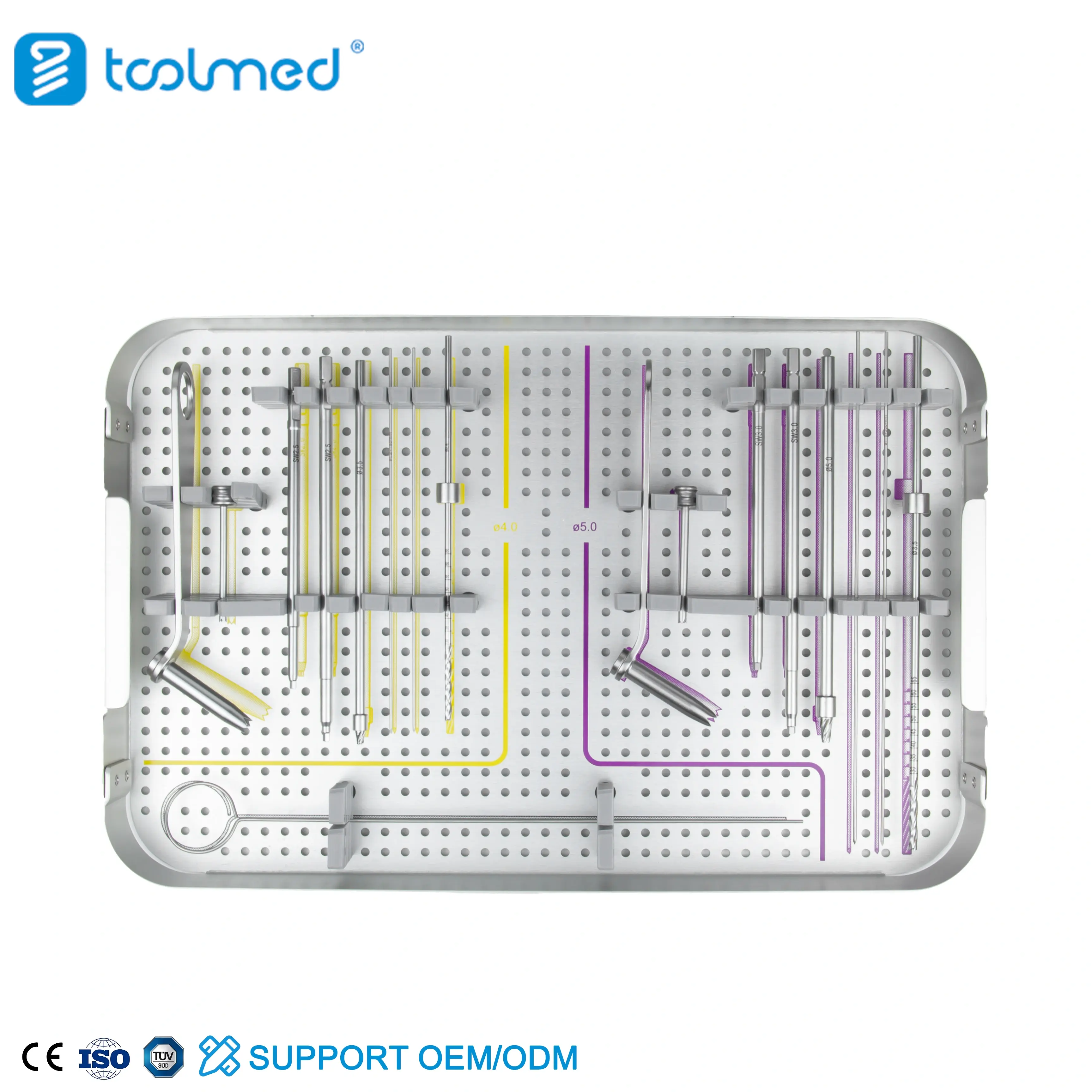 3.0/3.5/4.0/5.0mm Cannulated Headless Compression Screw Instrument Set (HEX)