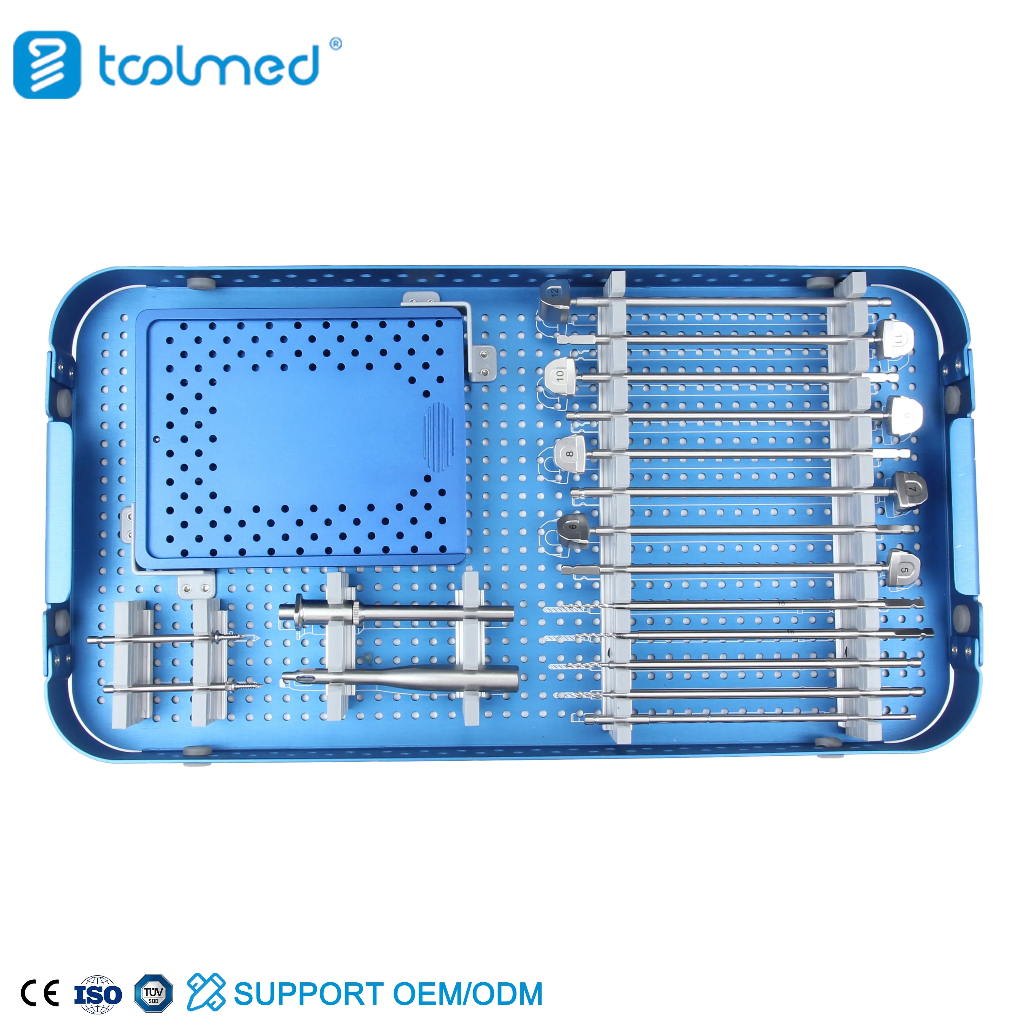 Cervical Peek Cage With 4 Locking Screw Instrument Set