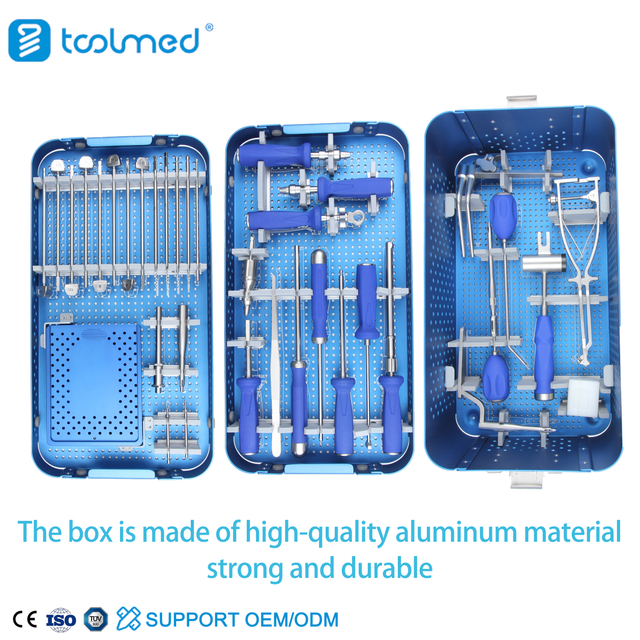 Cervical Peek Cage With 4 Locking Screw Instrument Set