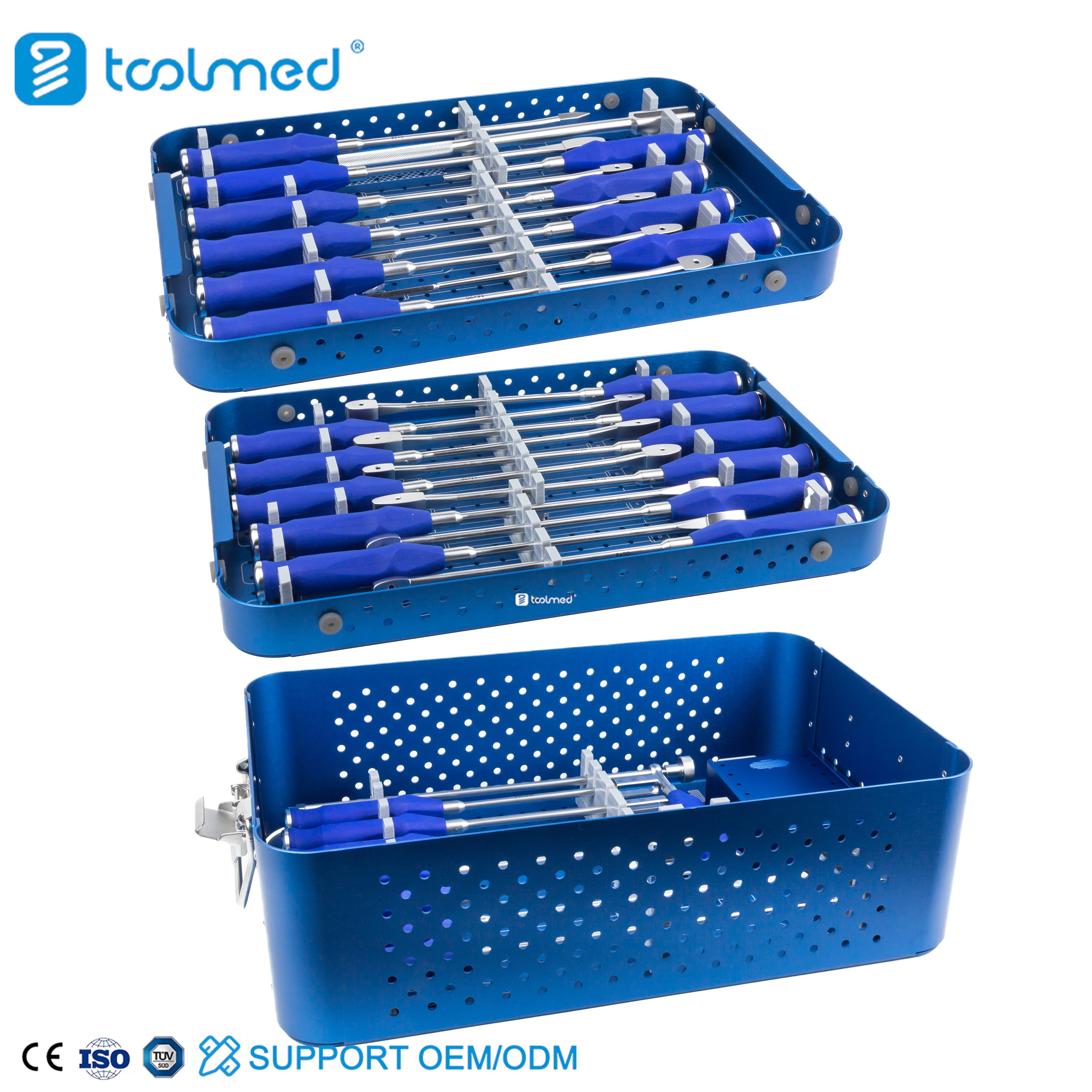 PLIF PEEK Lumbar Cage & Titanium Lumbar Cage Instrument Set